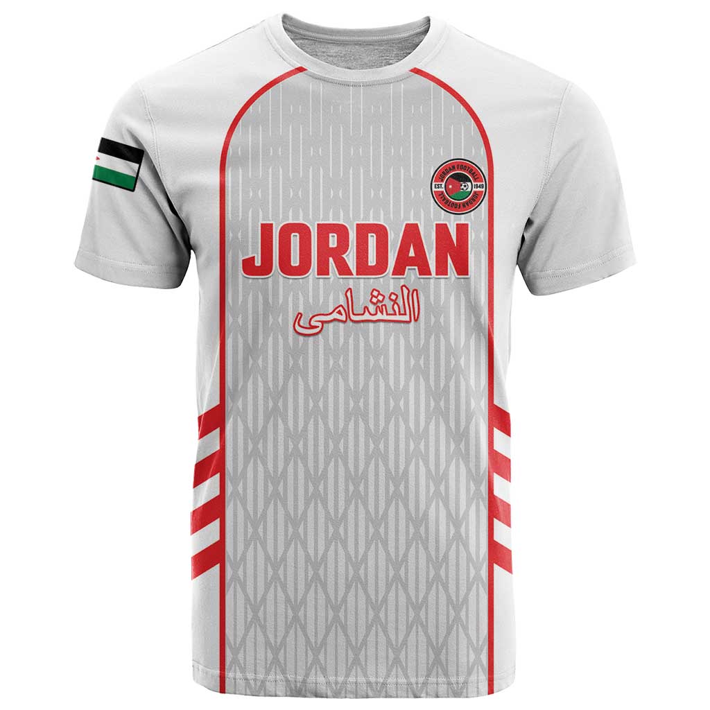 Custom Jordan Football 2026 T Shirt Desert Falcons Rising - White