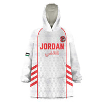 Custom Jordan Football 2026 Wearable Blanket Hoodie Desert Falcons Rising - White