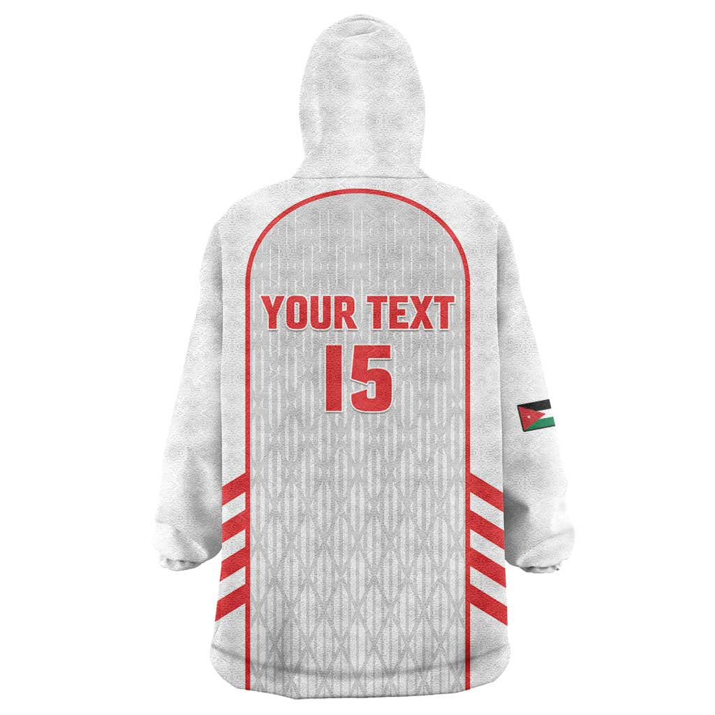 Custom Jordan Football 2026 Wearable Blanket Hoodie Desert Falcons Rising - White