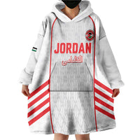 Custom Jordan Football 2026 Wearable Blanket Hoodie Desert Falcons Rising - White