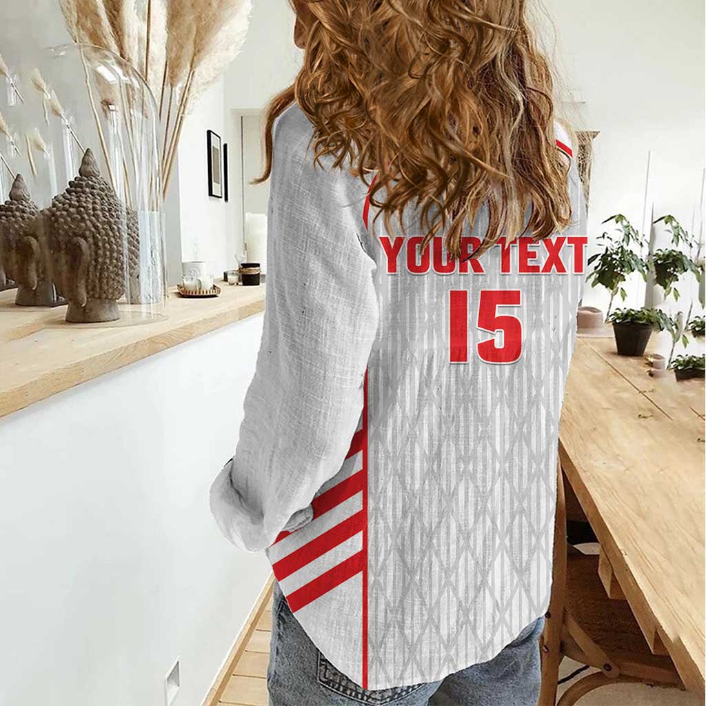 Custom Jordan Football 2026 Women Casual Shirt Desert Falcons Rising - White