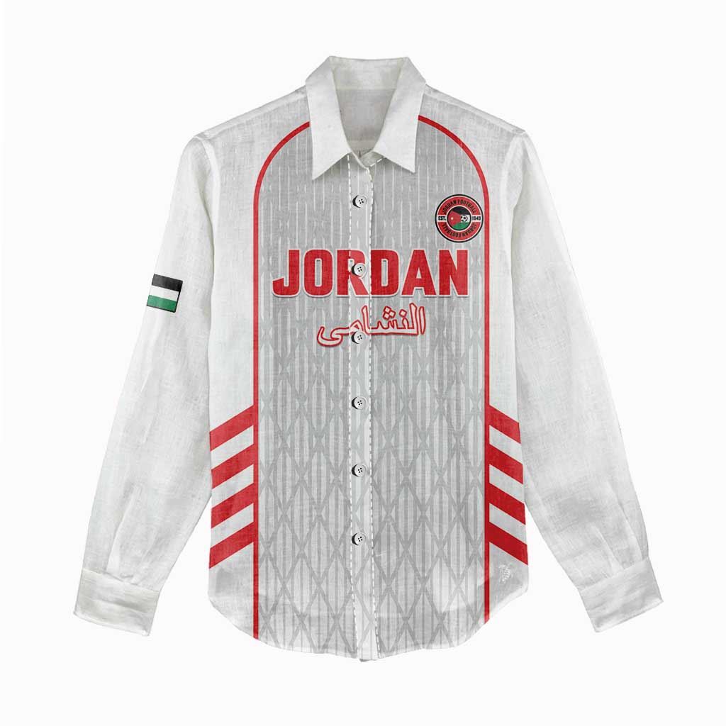 Custom Jordan Football 2026 Women Casual Shirt Desert Falcons Rising - White