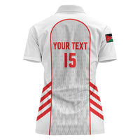 Custom Jordan Football 2026 Women Polo Shirt Desert Falcons Rising - White
