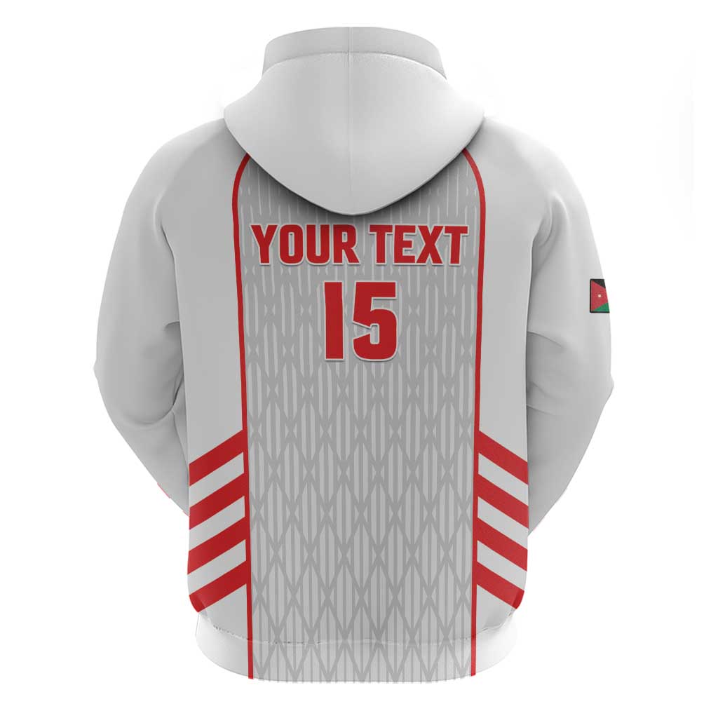 Custom Jordan Football 2026 Zip Hoodie Desert Falcons Rising - White
