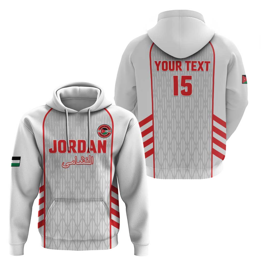 Custom Jordan Football 2026 Zip Hoodie Desert Falcons Rising - White