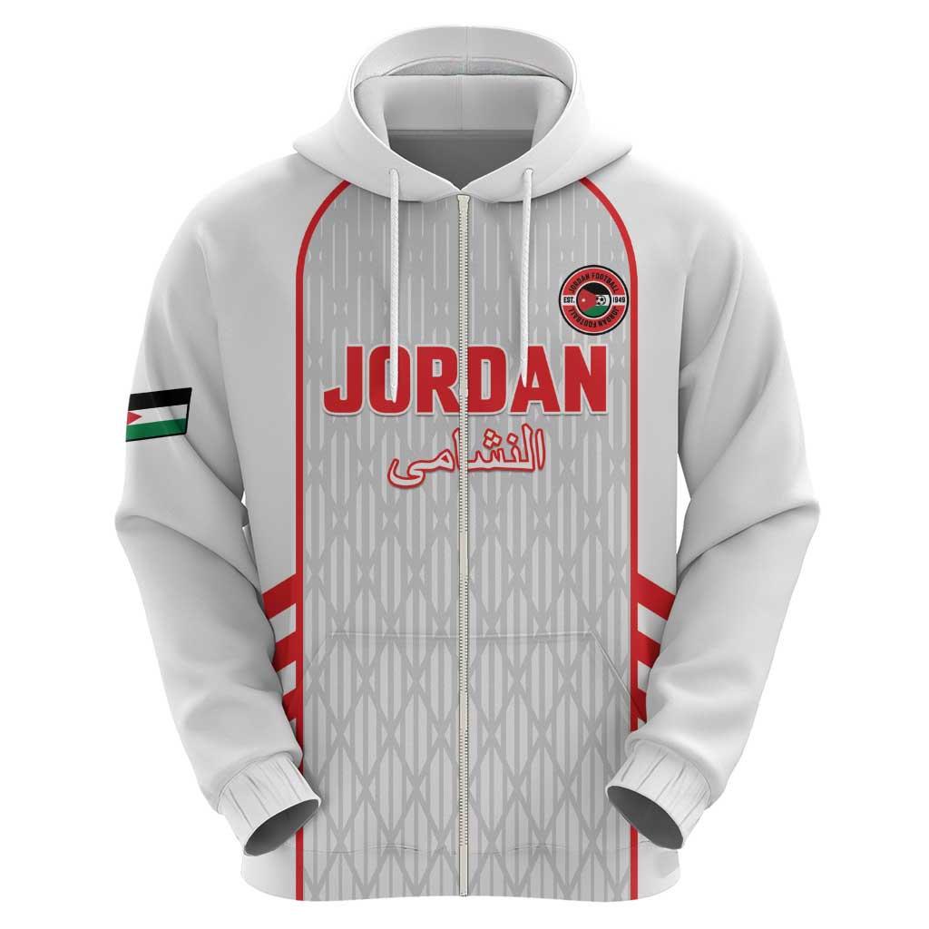 Custom Jordan Football 2026 Zip Hoodie Desert Falcons Rising - White
