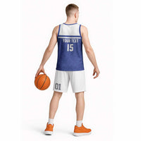 Custom Uzbekistan Football 2026 Basketball Jersey White Wolves Rising