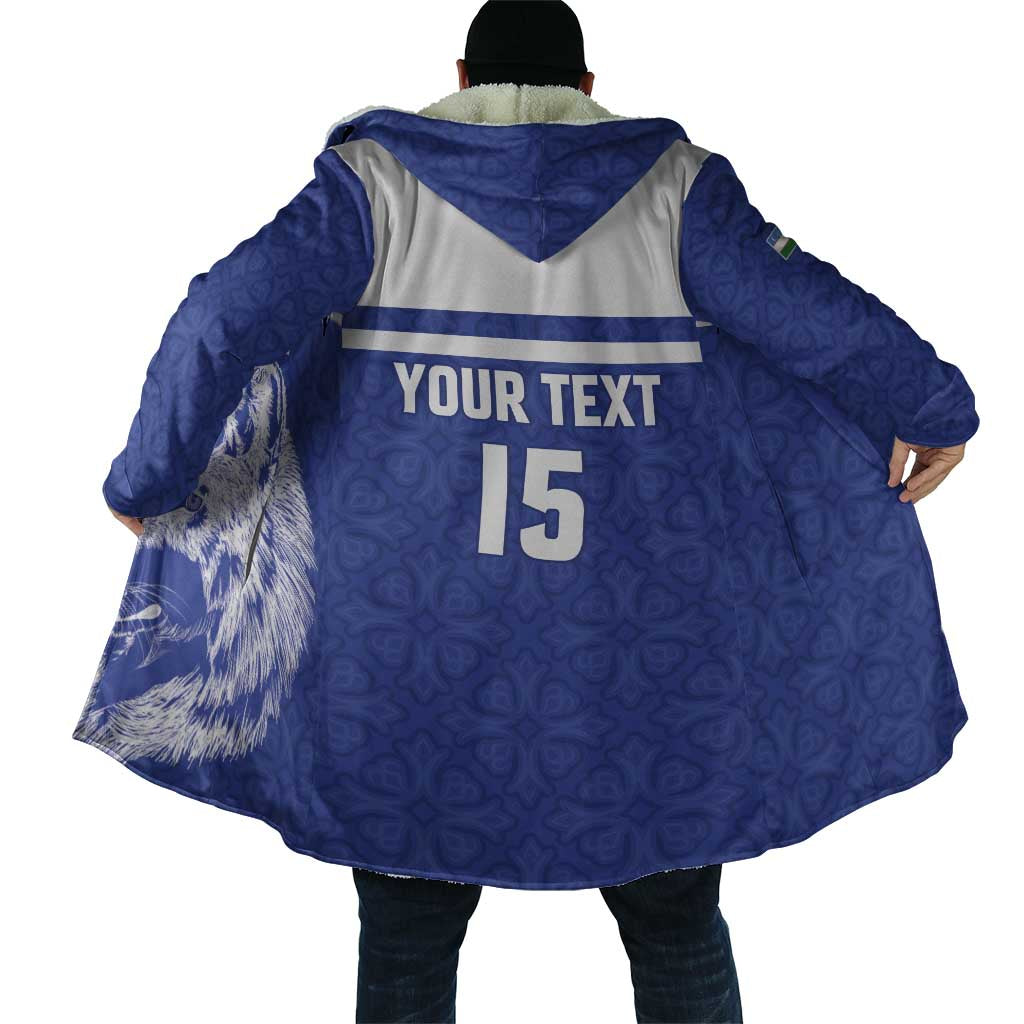 Custom Uzbekistan Football 2026 Cloak White Wolves Rising