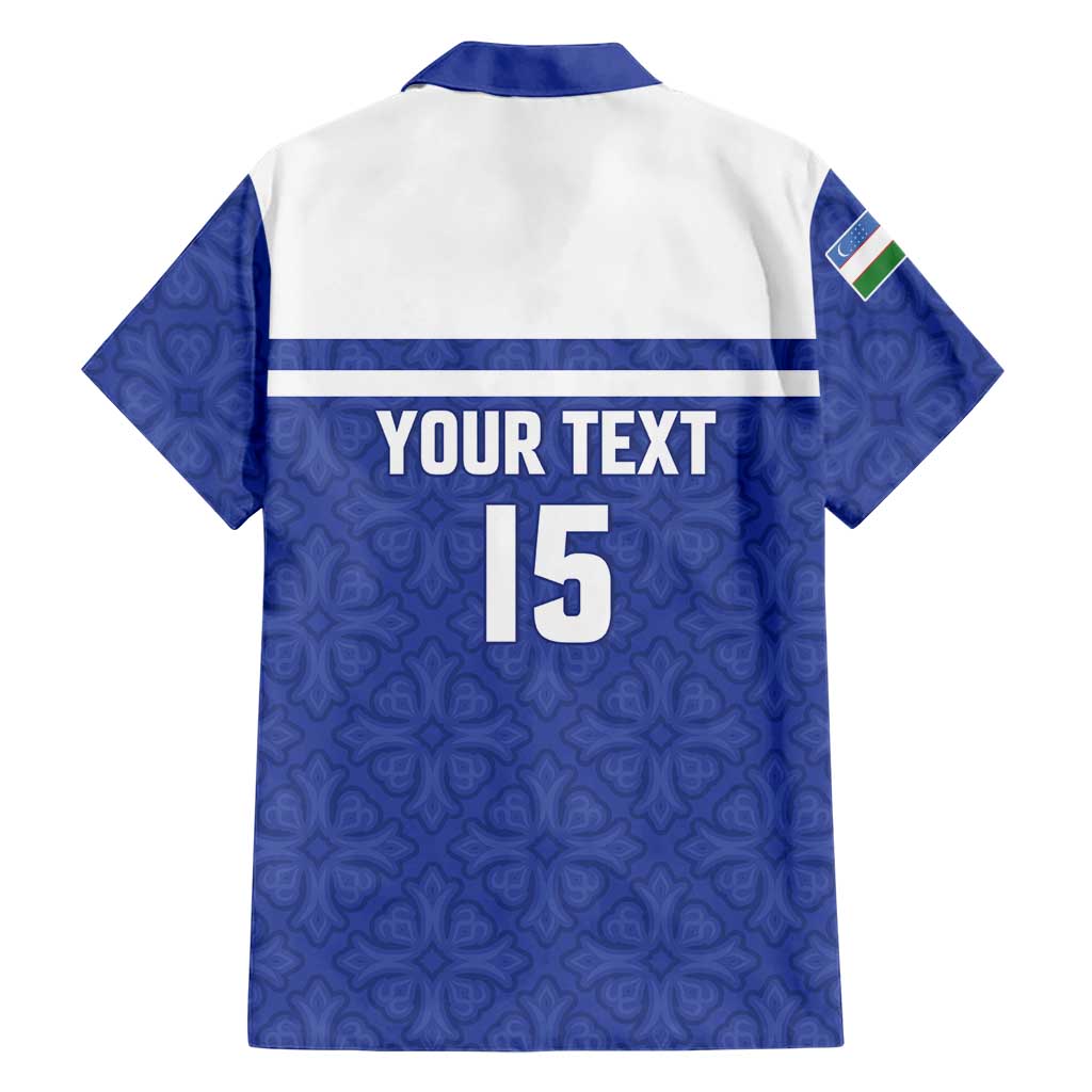 Custom Uzbekistan Football 2026 Hawaiian Shirt White Wolves Rising