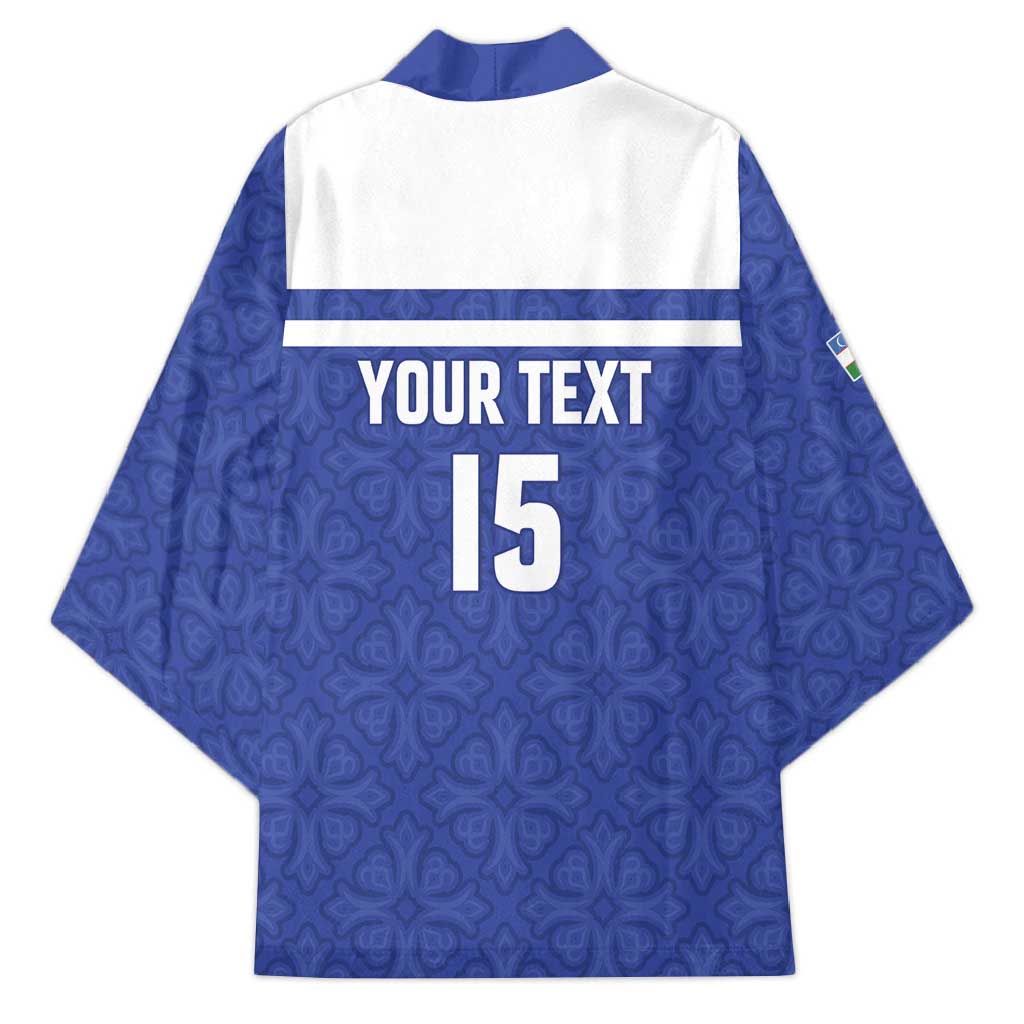 Custom Uzbekistan Football 2026 Kimono White Wolves Rising