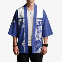 Custom Uzbekistan Football 2026 Kimono White Wolves Rising
