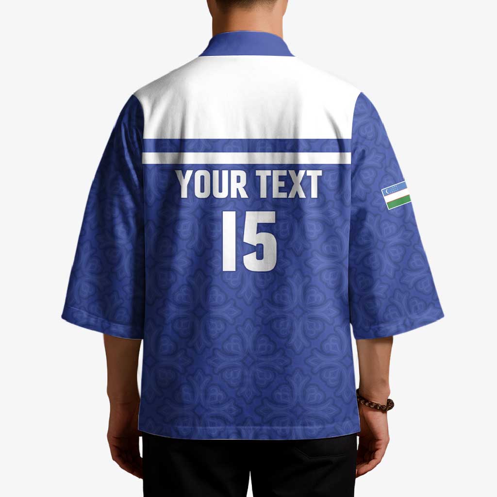 Custom Uzbekistan Football 2026 Kimono White Wolves Rising