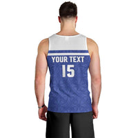 Custom Uzbekistan Football 2026 Men Tank Top White Wolves Rising
