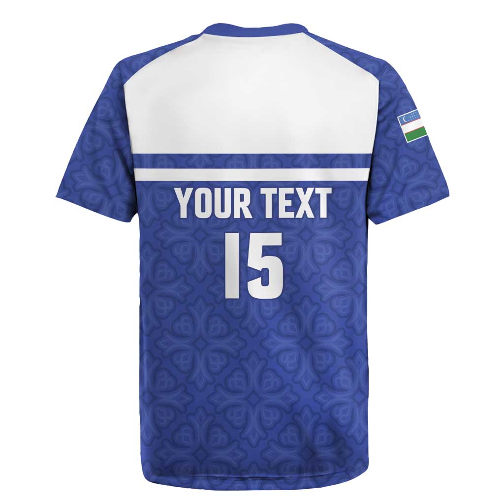 Custom Uzbekistan Football 2026 Rugby Jersey White Wolves Rising