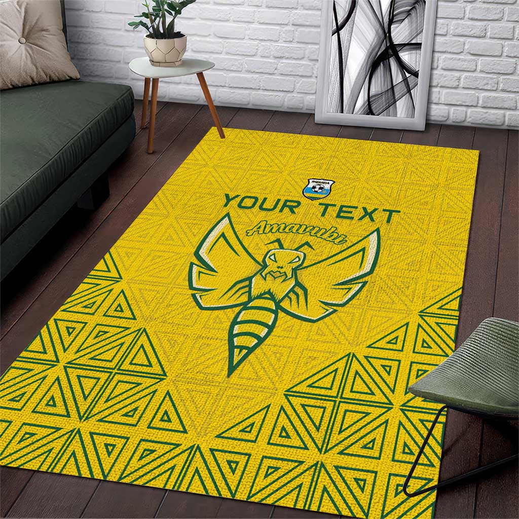 Custom Rwanda Football Area Rug Amavubi Oyeee!