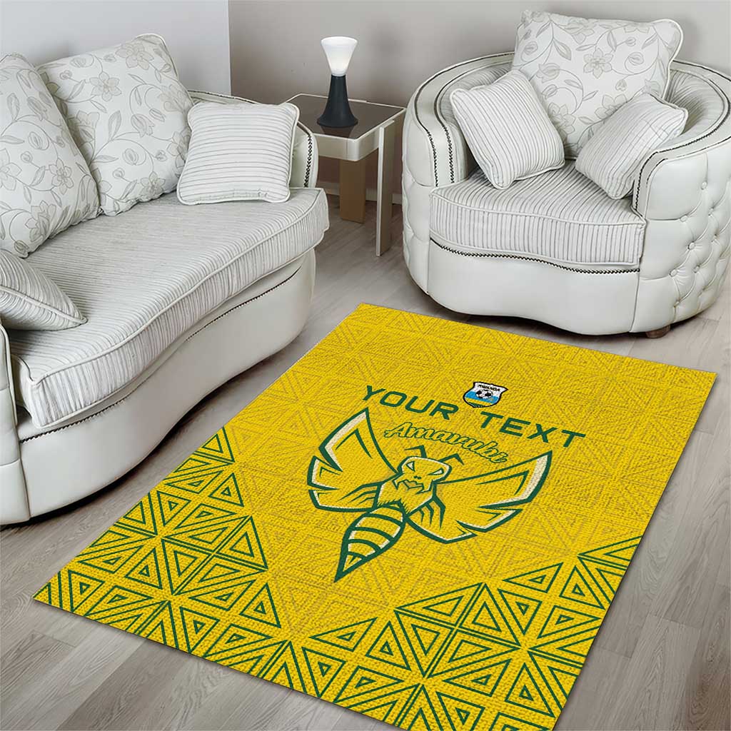 Custom Rwanda Football Area Rug Amavubi Oyeee!