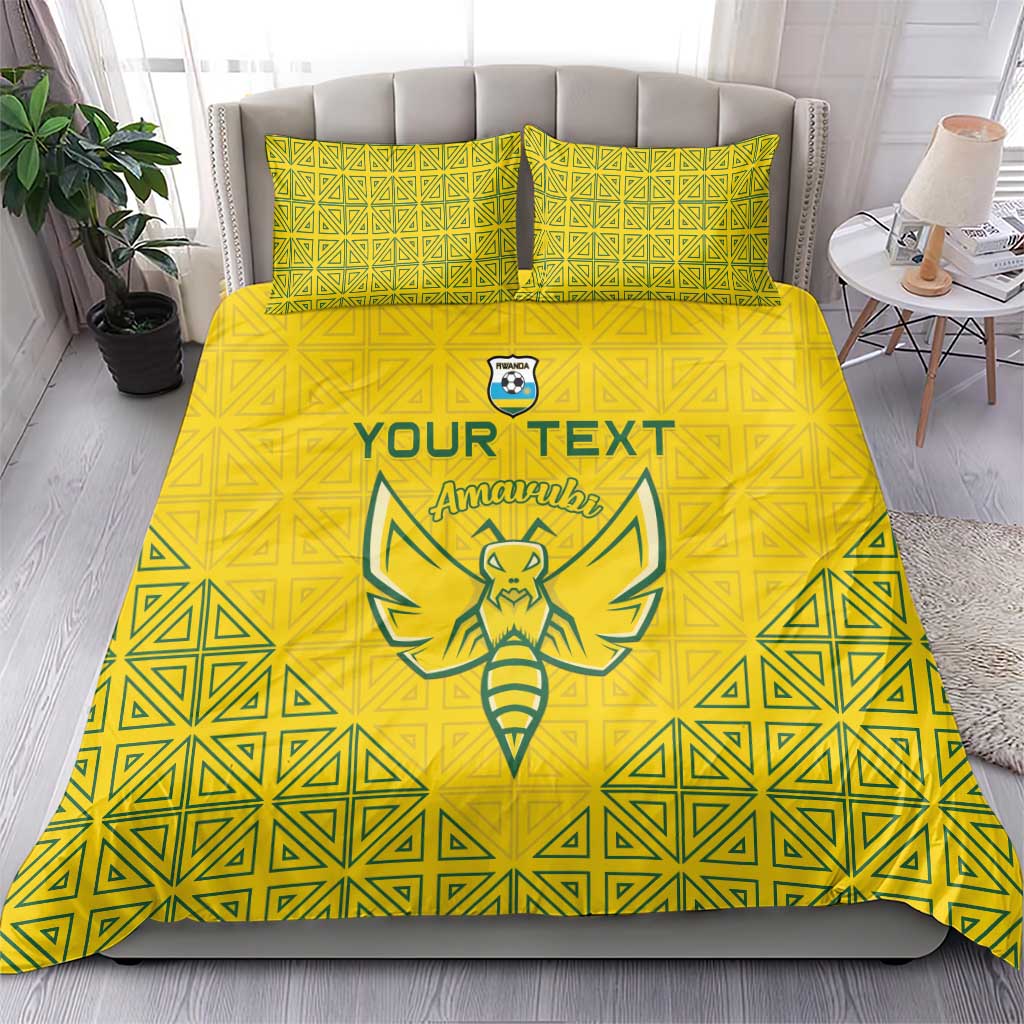 Custom Rwanda Football Bedding Set Amavubi Oyeee!