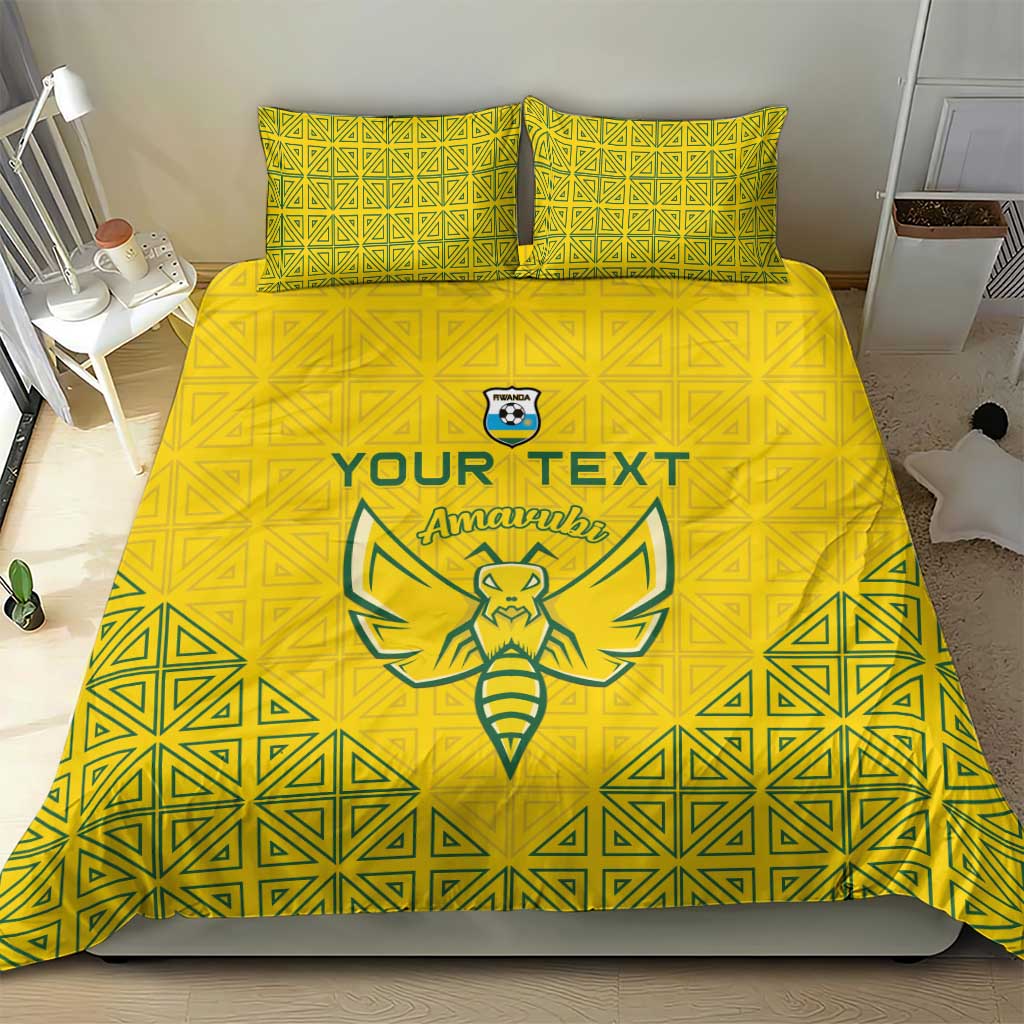 Custom Rwanda Football Bedding Set Amavubi Oyeee!