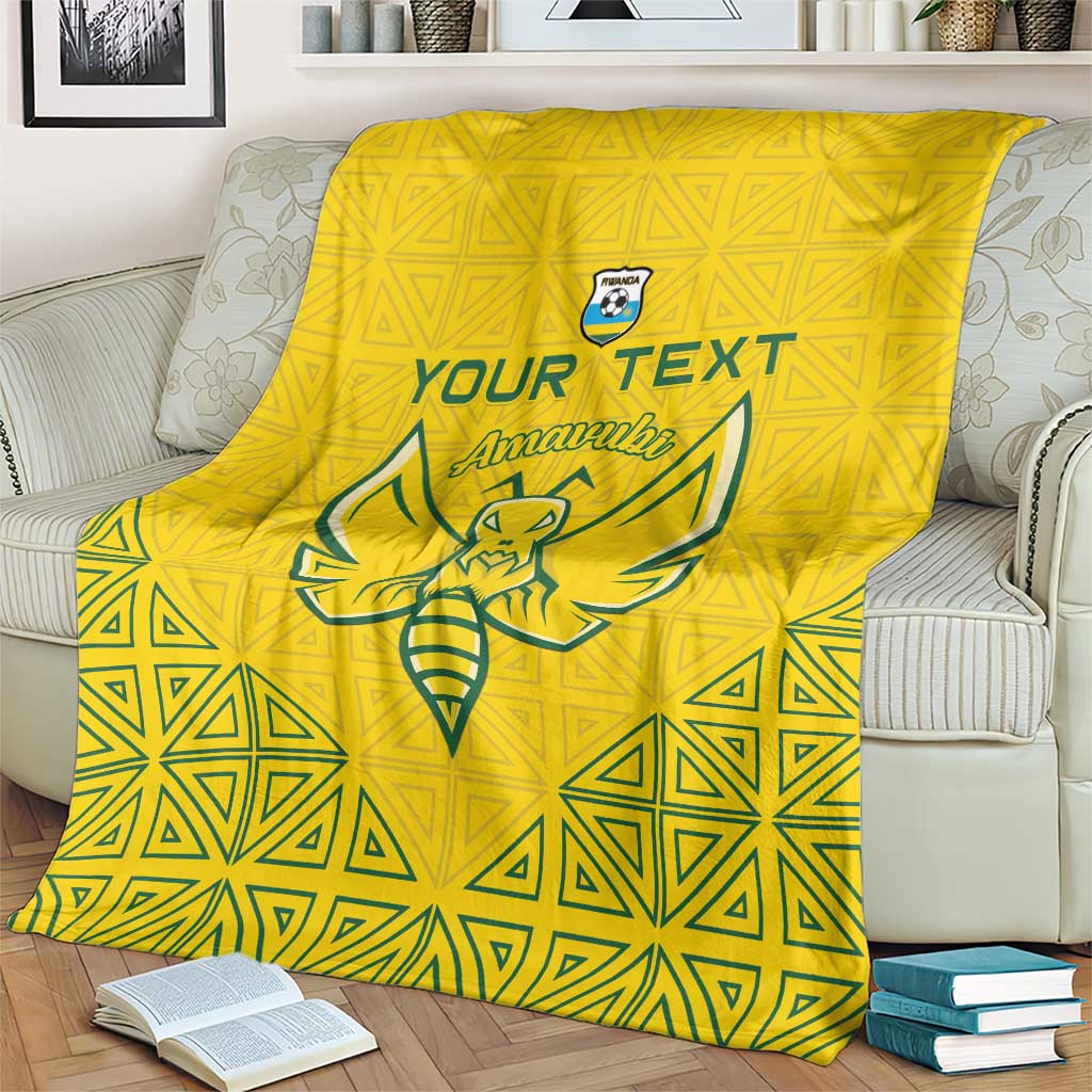 Custom Rwanda Football Blanket Amavubi Oyeee!