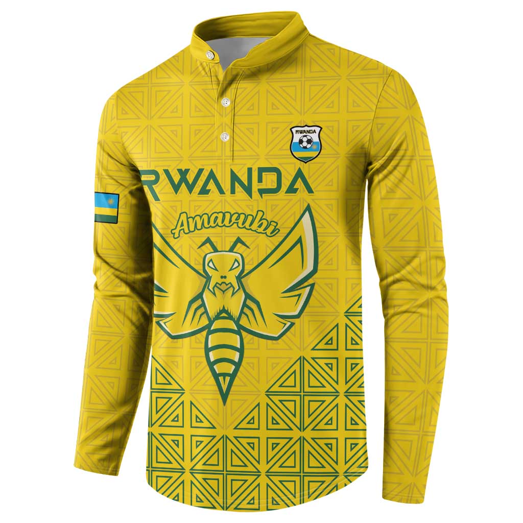 Custom Rwanda Football Button Sweatshirt Amavubi Oyeee!