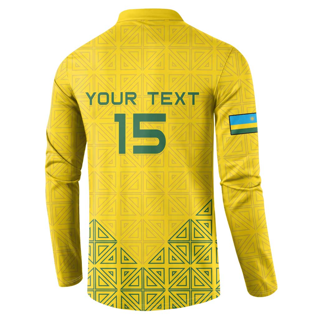 Custom Rwanda Football Button Sweatshirt Amavubi Oyeee!