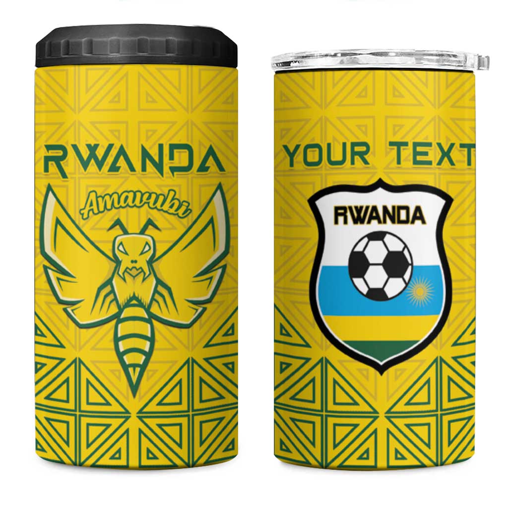 Custom Rwanda Football 4 in 1 Can Cooler Tumbler Amavubi Oyeee!