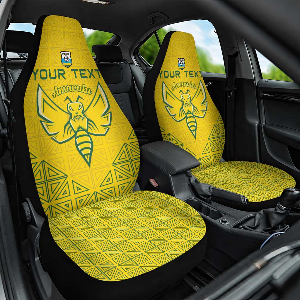 Custom Rwanda Football Car Seat Cover Amavubi Oyeee!