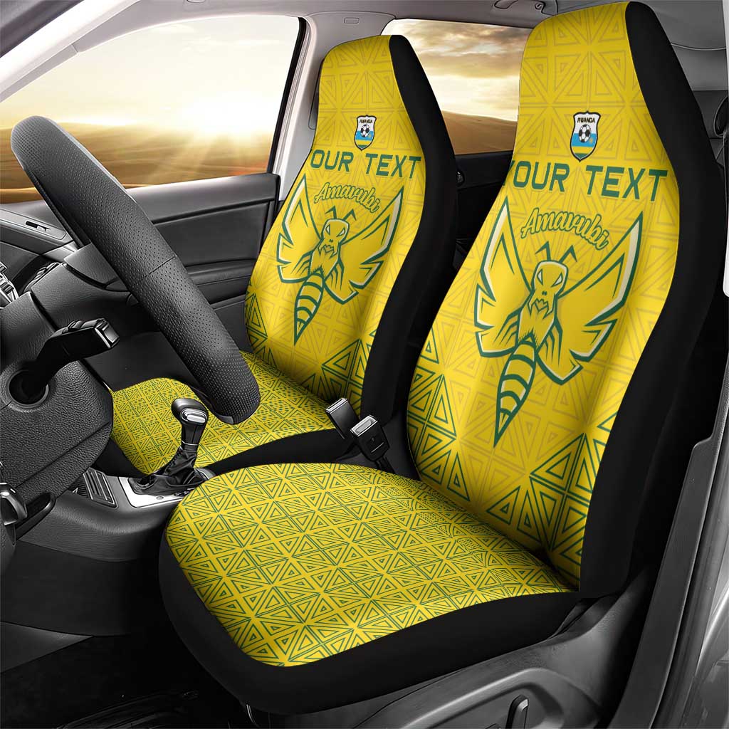 Custom Rwanda Football Car Seat Cover Amavubi Oyeee!