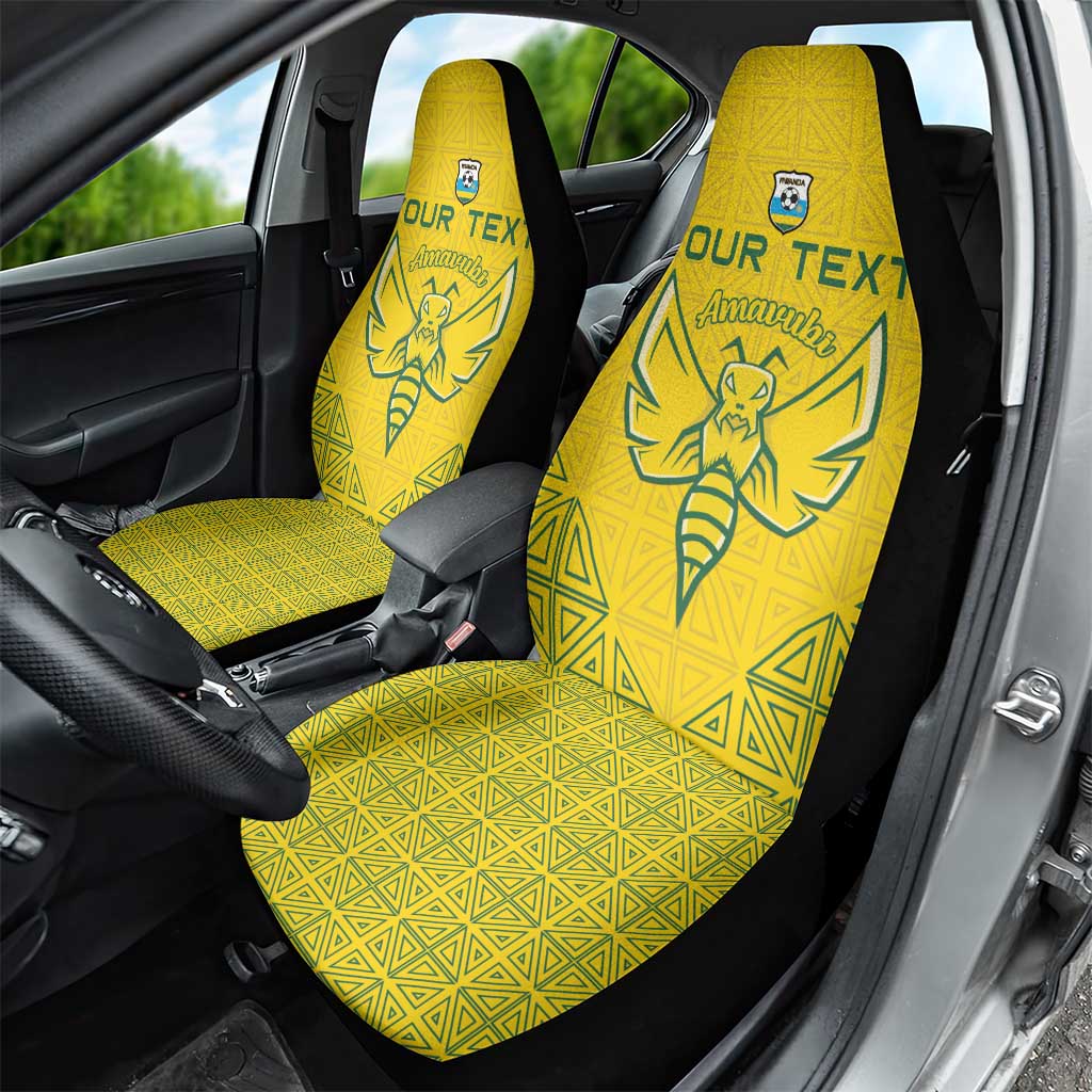 Custom Rwanda Football Car Seat Cover Amavubi Oyeee!
