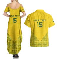 Custom Rwanda Football Couples Matching Summer Maxi Dress and Hawaiian Shirt Amavubi Oyeee!