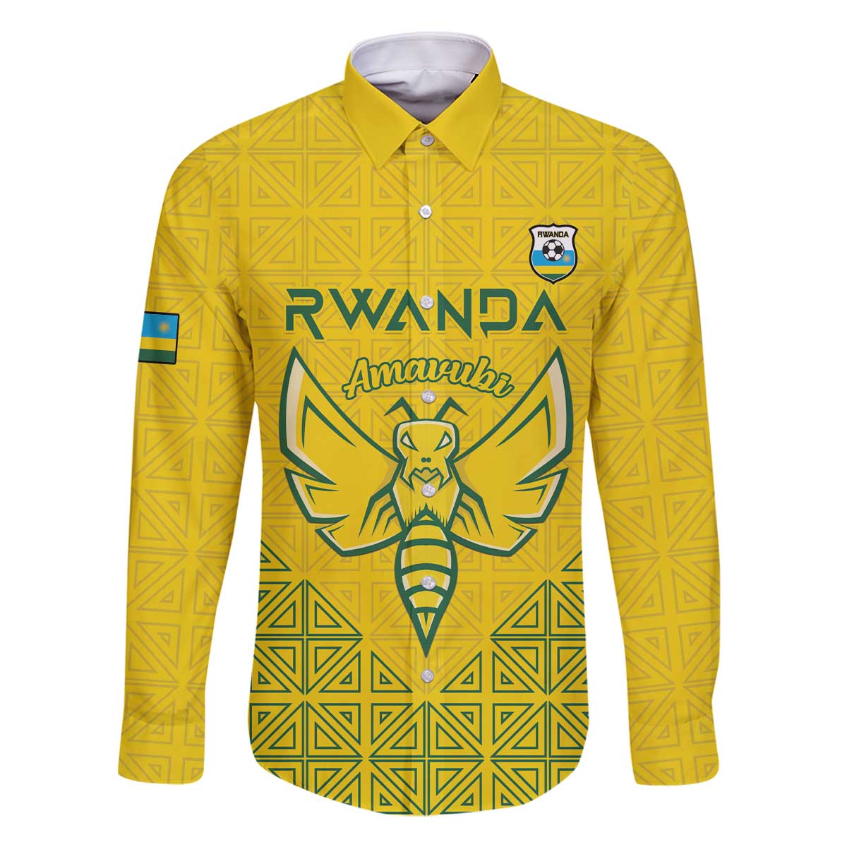 Custom Rwanda Football Family Matching Off The Shoulder Long Sleeve Dress and Hawaiian Shirt Amavubi Oyeee!