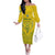 Custom Rwanda Football Family Matching Off The Shoulder Long Sleeve Dress and Hawaiian Shirt Amavubi Oyeee!