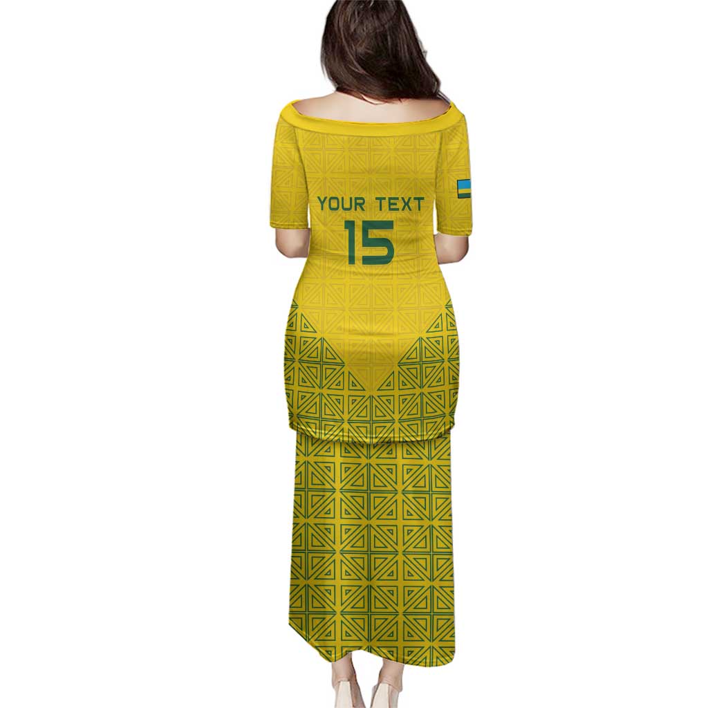 Custom Rwanda Football Family Matching Puletasi and Hawaiian Shirt Amavubi Oyeee!