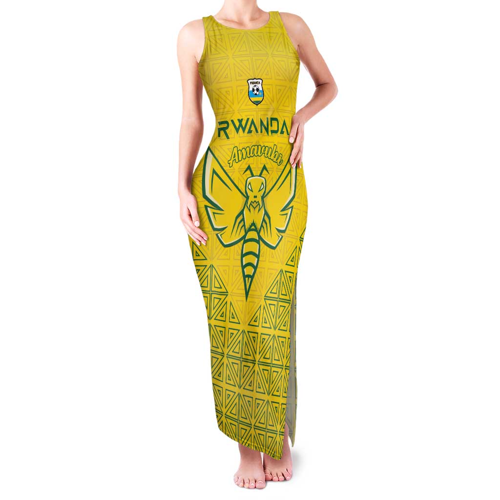 Custom Rwanda Football Family Matching Tank Maxi Dress and Hawaiian Shirt Amavubi Oyeee!