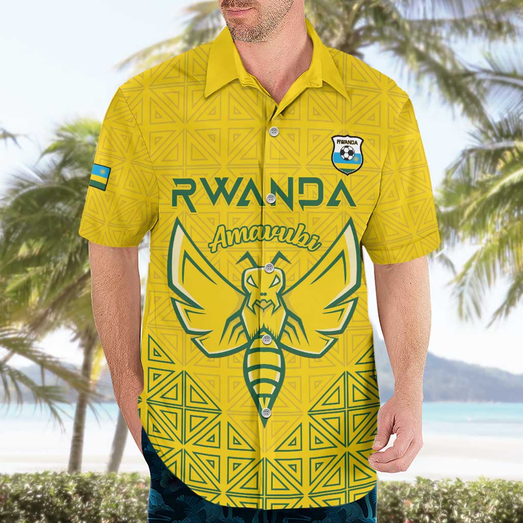Custom Rwanda Football Hawaiian Shirt Amavubi Oyeee!