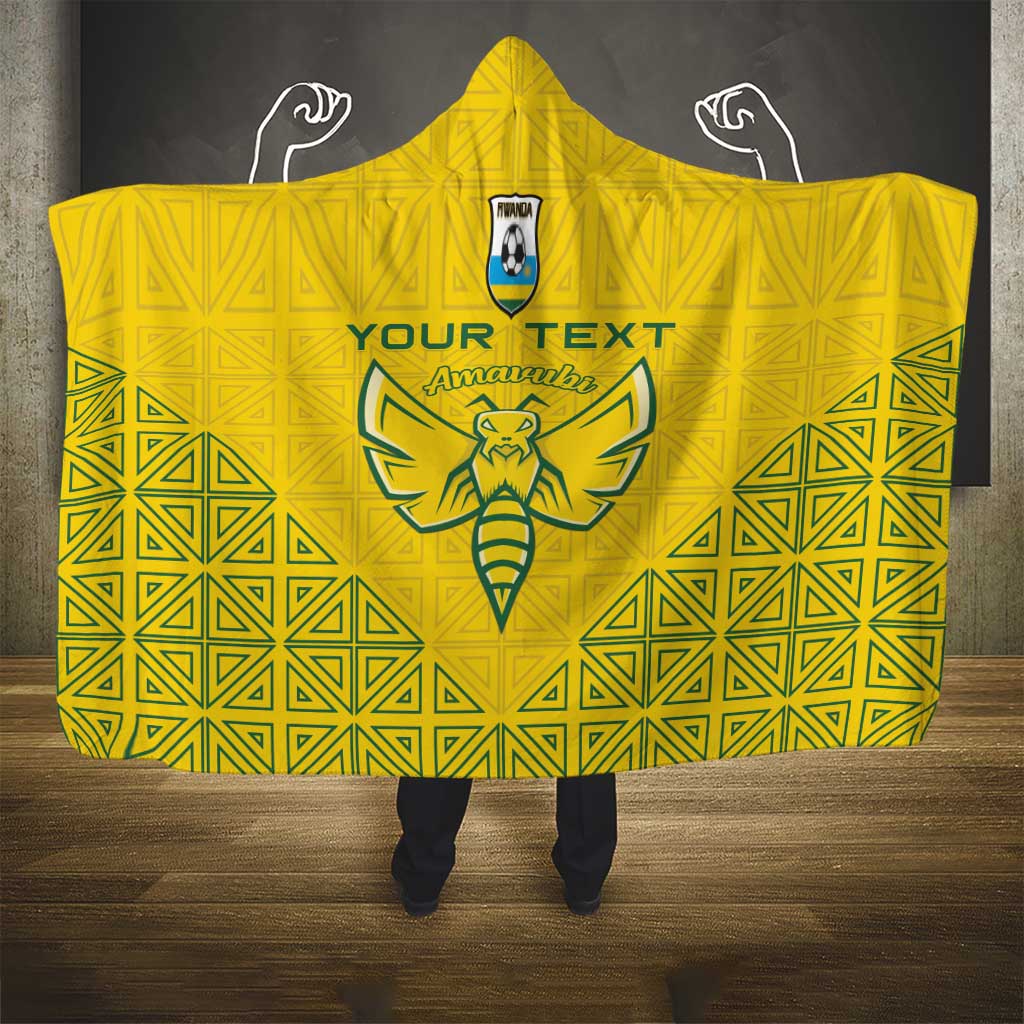 Custom Rwanda Football Hooded Blanket Amavubi Oyeee!
