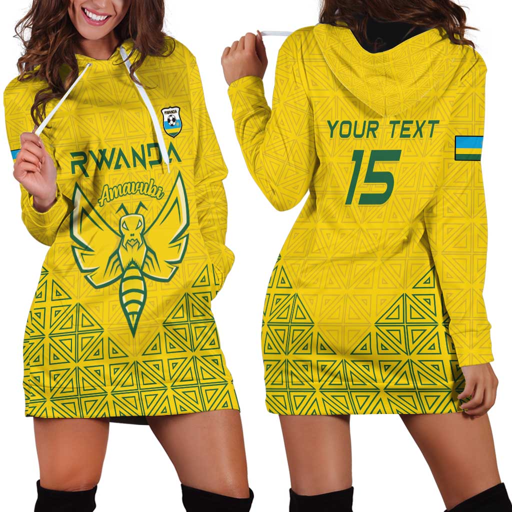 Custom Rwanda Football Hoodie Dress Amavubi Oyeee!