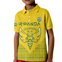Custom Rwanda Football Kid Polo Shirt Amavubi Oyeee!