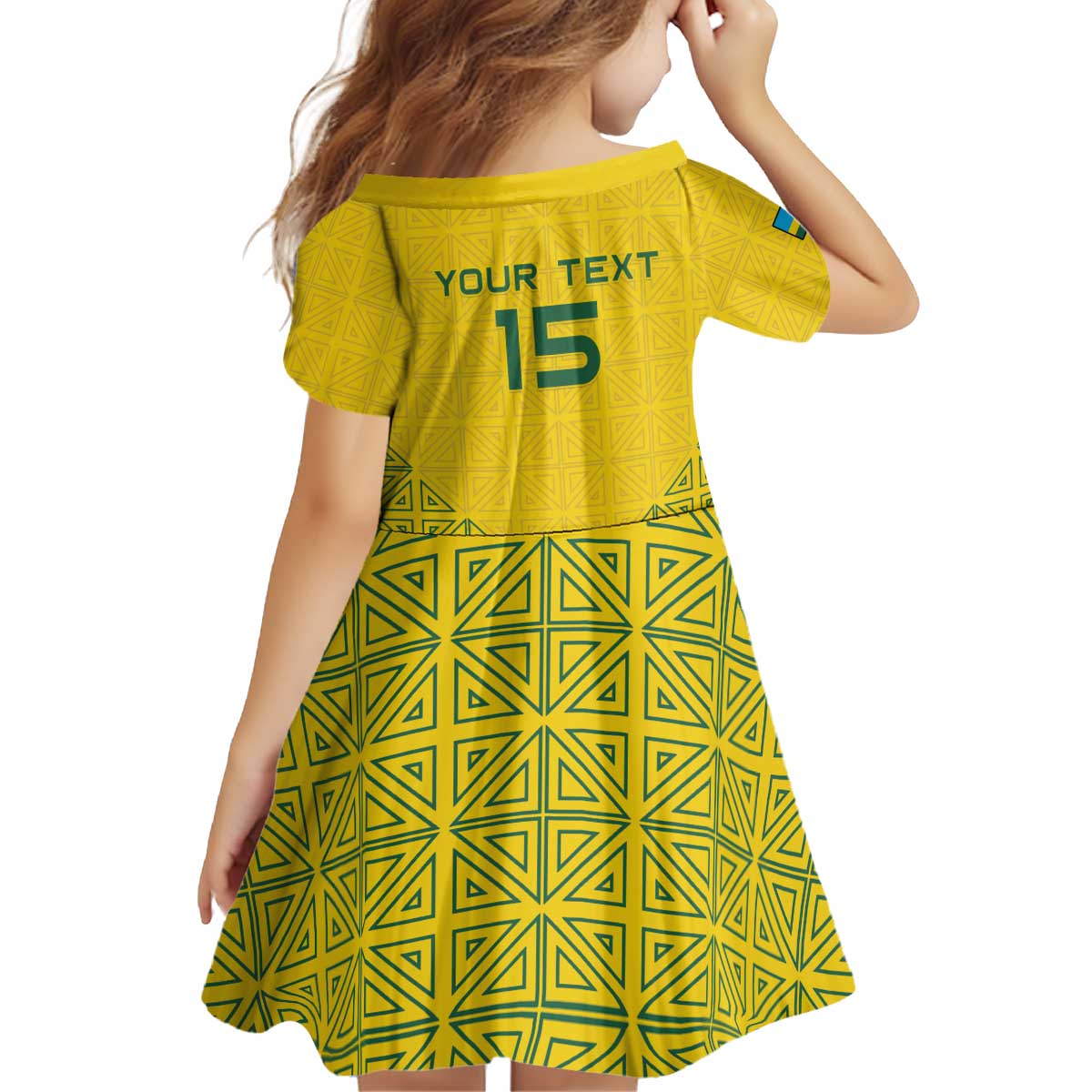 Custom Rwanda Football Kid Short Sleeve Dress Amavubi Oyeee!
