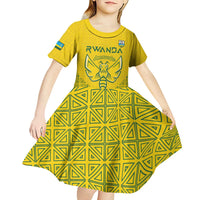 Custom Rwanda Football Kid Short Sleeve Dress Amavubi Oyeee!