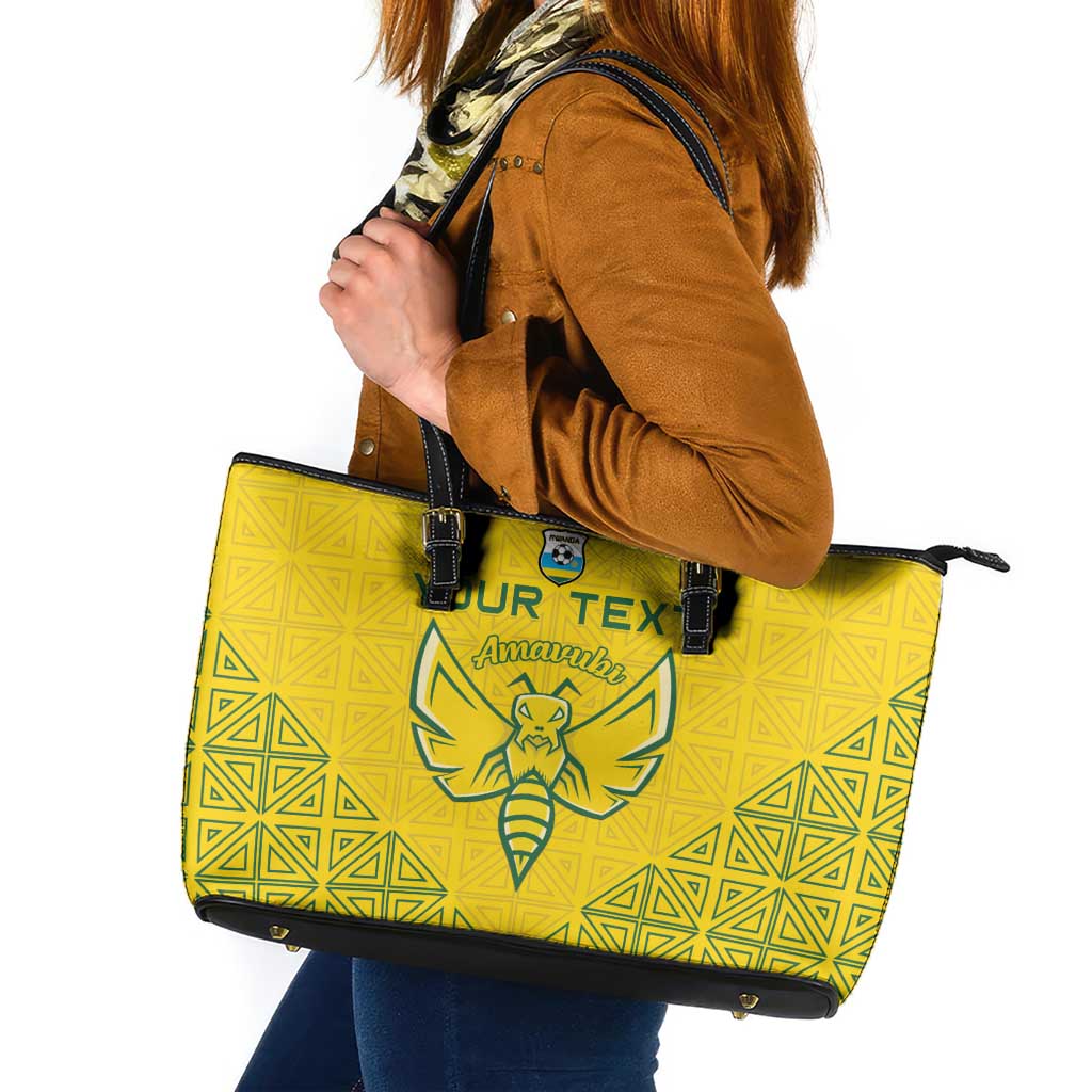 Custom Rwanda Football Leather Tote Bag Amavubi Oyeee!