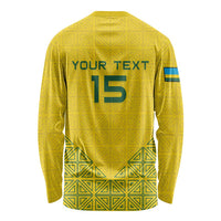 Custom Rwanda Football Long Sleeve Shirt Amavubi Oyeee!