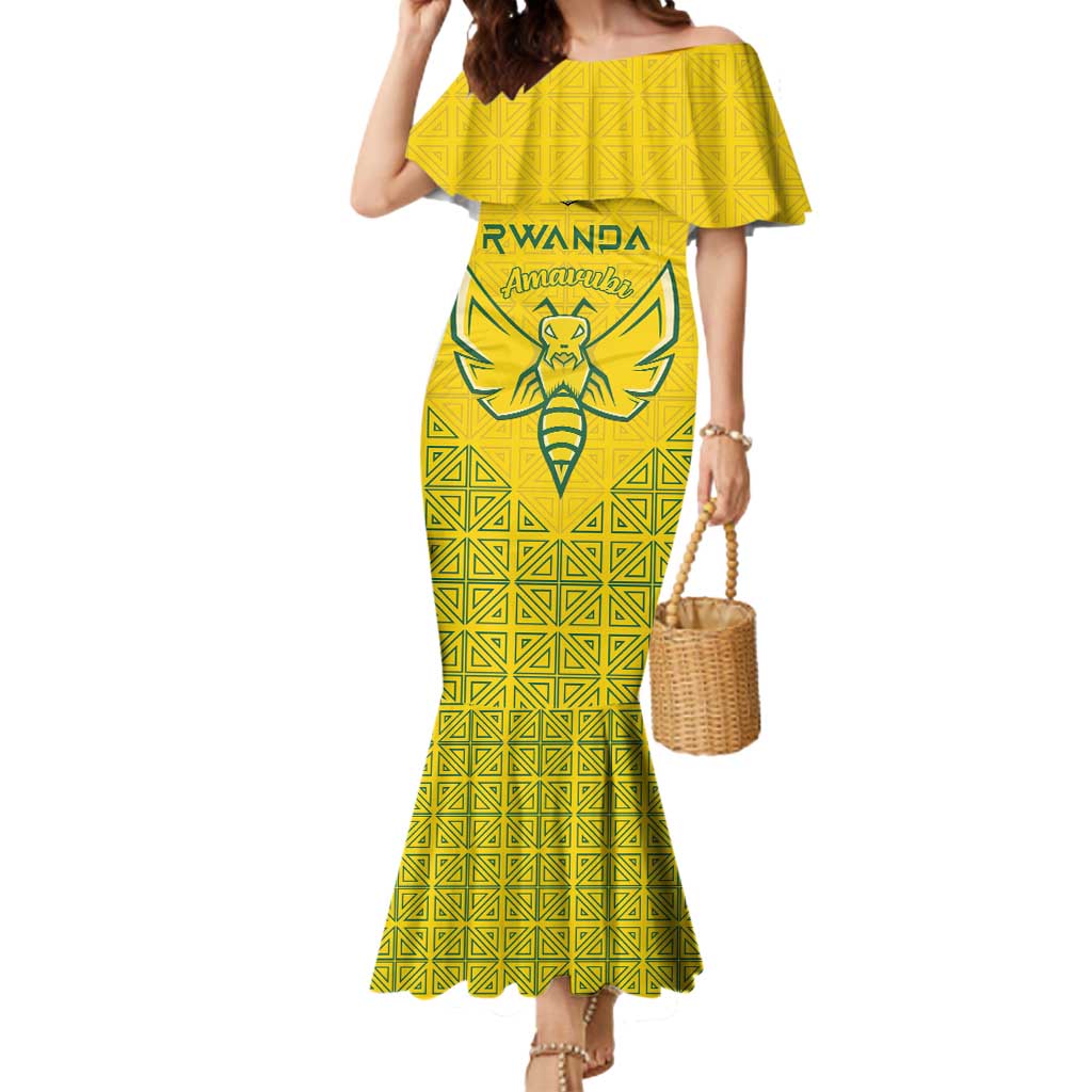 Custom Rwanda Football Mermaid Dress Amavubi Oyeee!