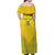 Custom Rwanda Football Off Shoulder Maxi Dress Amavubi Oyeee!