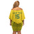Custom Rwanda Football Off Shoulder Short Dress Amavubi Oyeee!