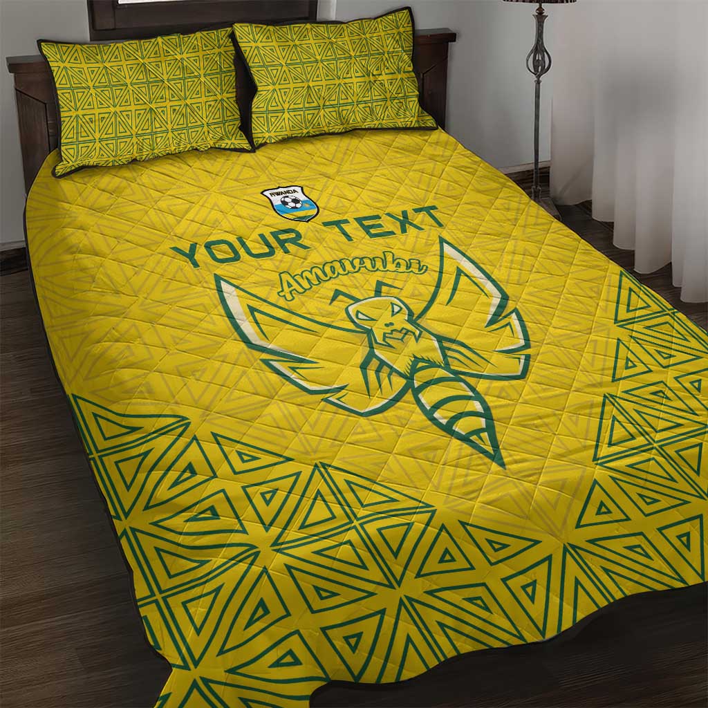 Custom Rwanda Football Quilt Bed Set Amavubi Oyeee!