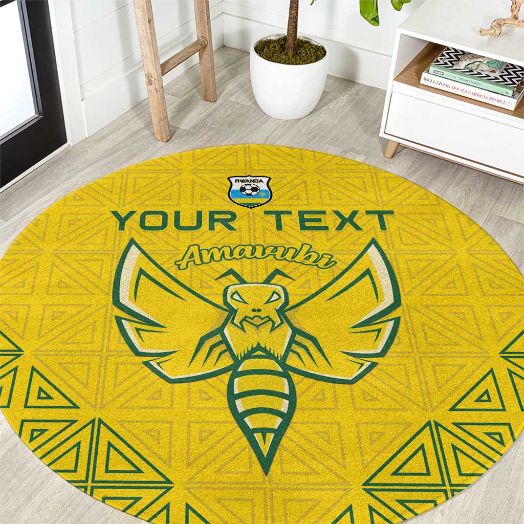 Custom Rwanda Football Round Carpet Amavubi Oyeee!