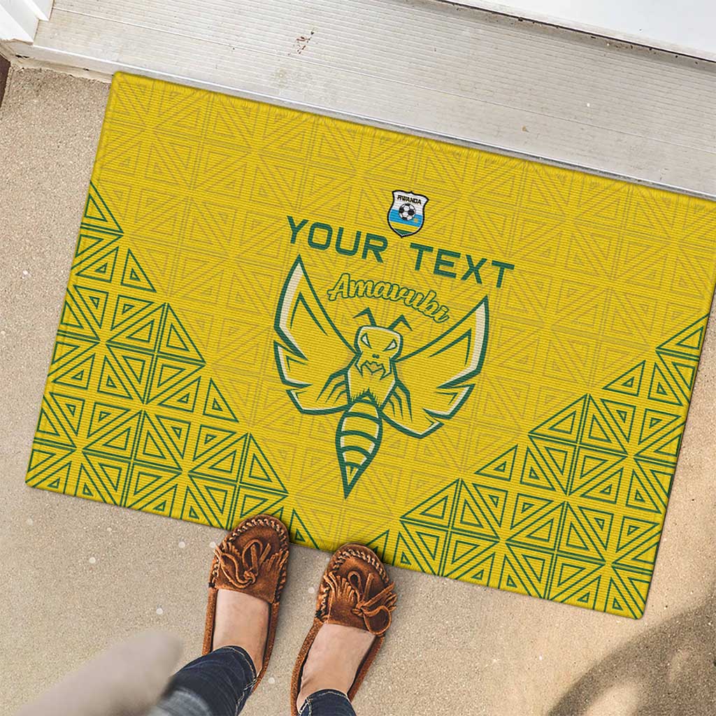 Custom Rwanda Football Rubber Doormat Amavubi Oyeee!