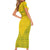 Custom Rwanda Football Short Sleeve Bodycon Dress Amavubi Oyeee!