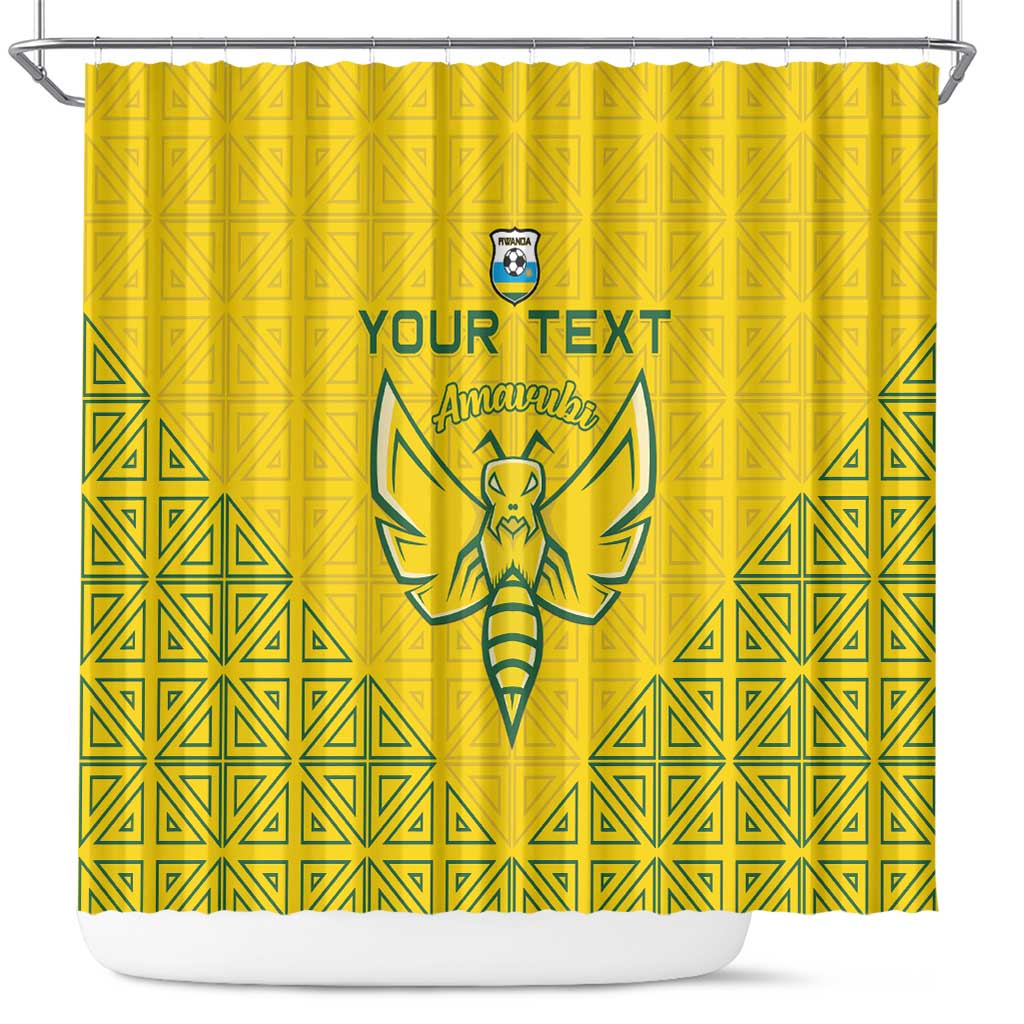 Custom Rwanda Football Shower Curtain Amavubi Oyeee!